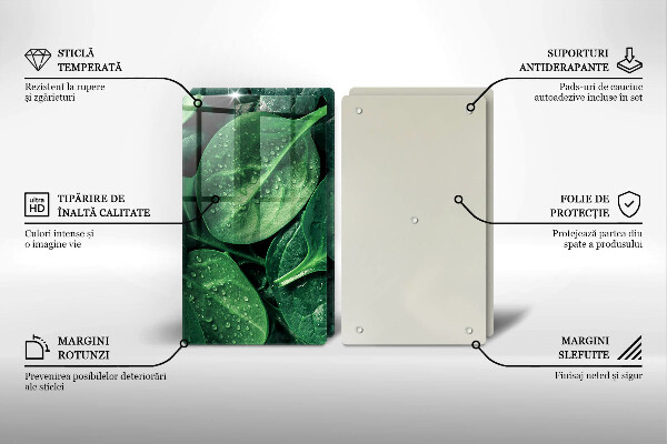 Tampa de parede do fogão a gás Folhas de manjericão