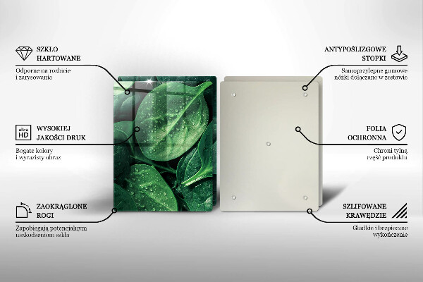 Tampa de parede do fogão a gás Folhas de manjericão