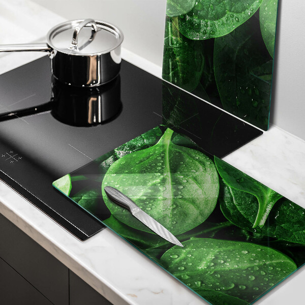 Tampa de parede do fogão a gás Folhas de manjericão