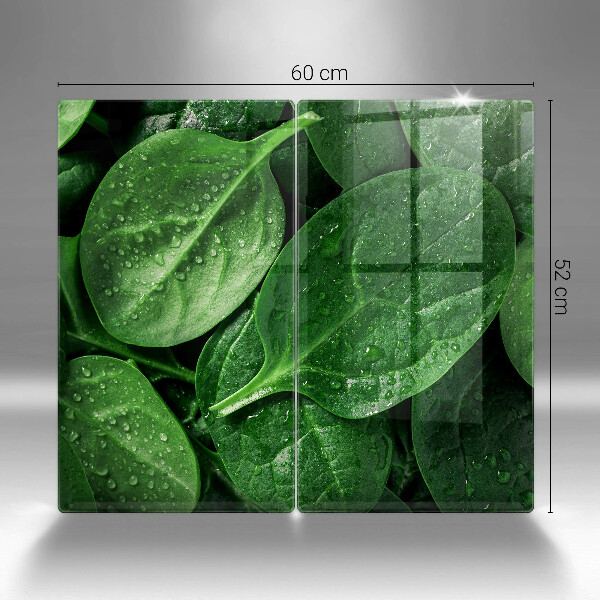 Tampa de parede do fogão a gás Folhas de manjericão