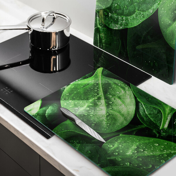 Tampa de parede do fogão a gás Folhas de manjericão