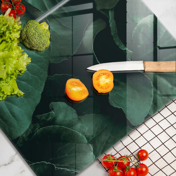 Tampa de parede do fogão a gás Folhas escuras selvagens