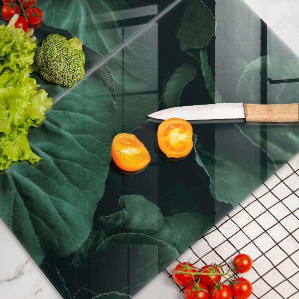 Tampa de parede do fogão a gás Folhas escuras selvagens