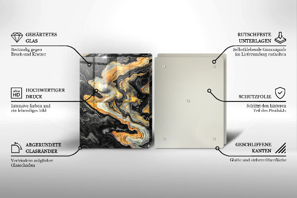 Tampa de parede do fogão a gás Estrutura abstrata