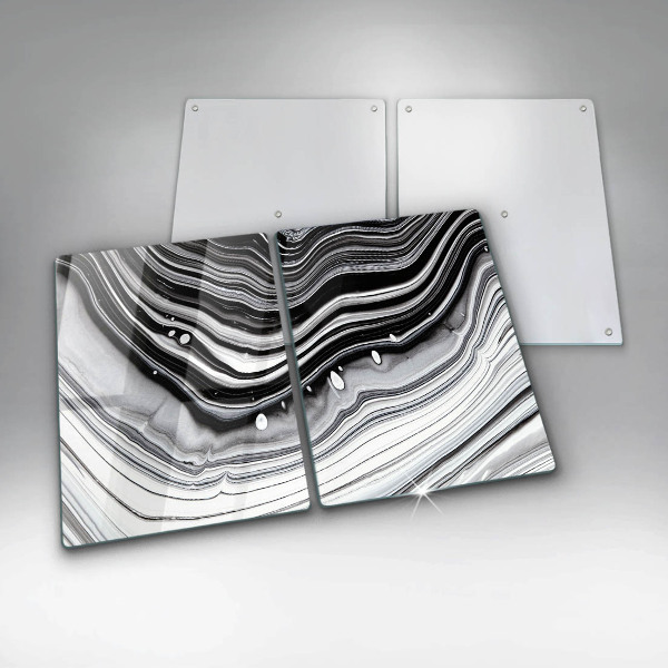 Tampa de parede do fogão a gás Abstração em tinta