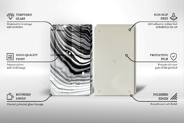 Tampa de parede do fogão a gás Abstração em tinta