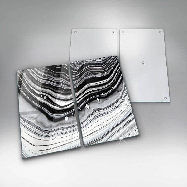 Tampa de parede do fogão a gás Abstração em tinta