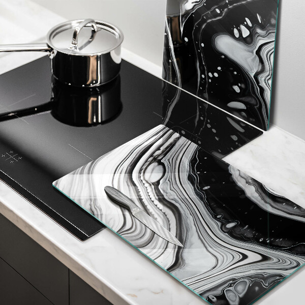 Tampa de parede do fogão a gás Abstração em tinta