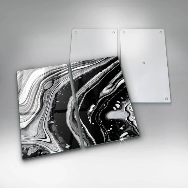 Tampa de parede do fogão a gás Abstração em tinta