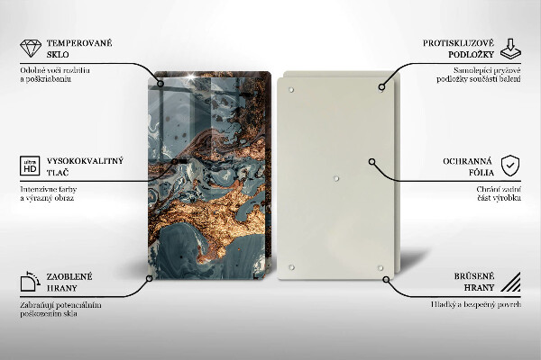 Cobertura de parede para fogão a gás Estrutura dourada da rocha