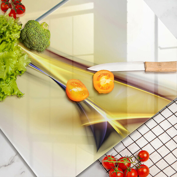 Placa de proteção para o fogão Abstração de linhas de luz