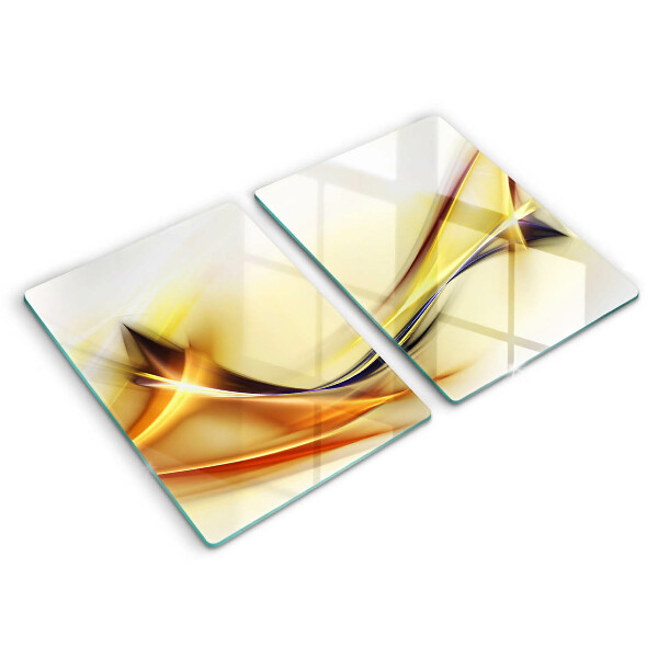 Placa de proteção para o fogão Abstração de linhas de luz