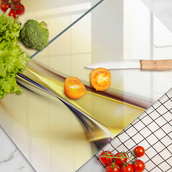 Placa de proteção para o fogão Abstração de linhas de luz