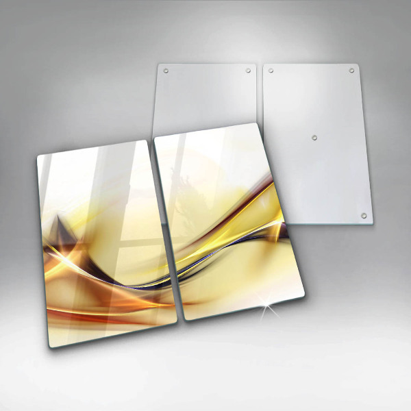 Placa de proteção para o fogão Abstração de linhas de luz