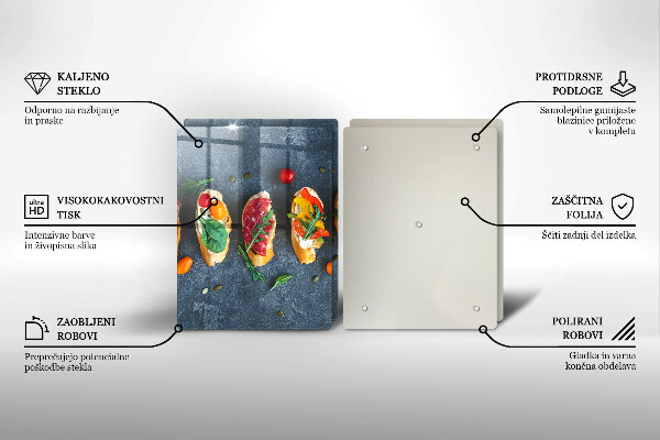 Cobertura de parede do fogão a gás Sanduíches coloridas