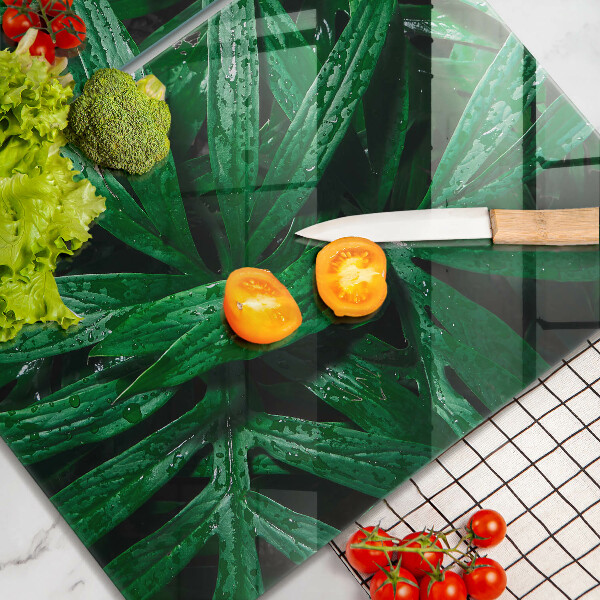 Tampa de parede do fogão a gás Plantas folhas