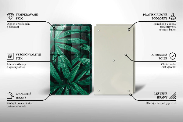 Tampa de parede do fogão a gás Plantas folhas