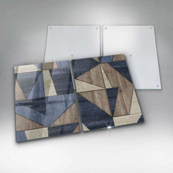 Tampa de parede do fogão a gás Abstração geométrica