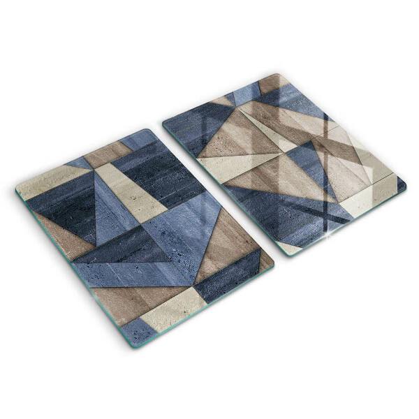 Tampa de parede do fogão a gás Abstração geométrica