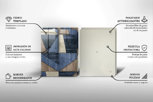 Tampa de parede do fogão a gás Abstração geométrica
