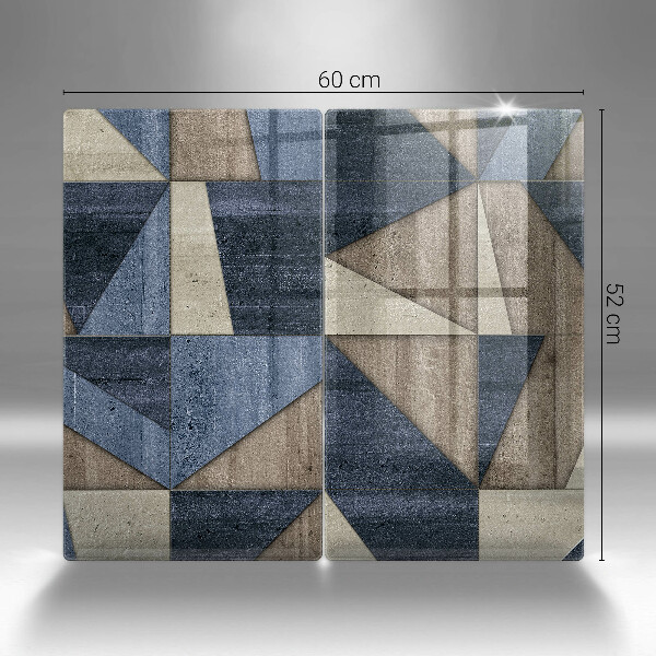 Tampa de parede do fogão a gás Abstração geométrica