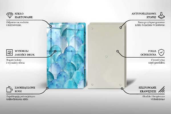 Painel de proteção para cozinhas Casca aquarelada