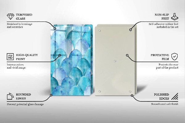 Painel de proteção para cozinhas Casca aquarelada