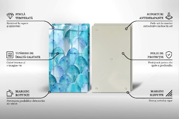 Painel de proteção para cozinhas Casca aquarelada