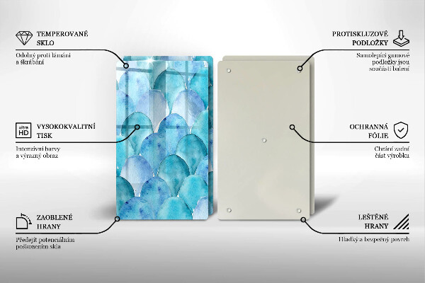 Painel de proteção para cozinhas Casca aquarelada