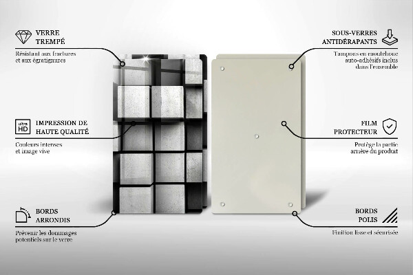 Proteção da parede do fogão a gás Fundo geometria 3D