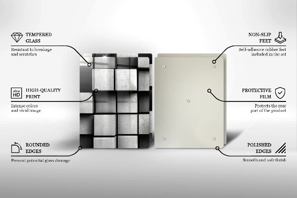 Proteção da parede do fogão a gás Fundo geometria 3D