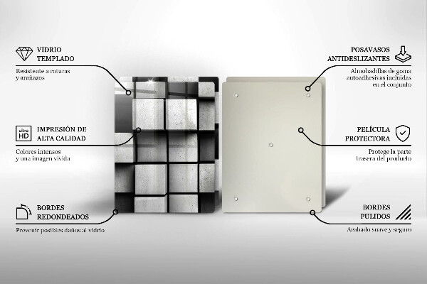 Proteção da parede do fogão a gás Fundo geometria 3D