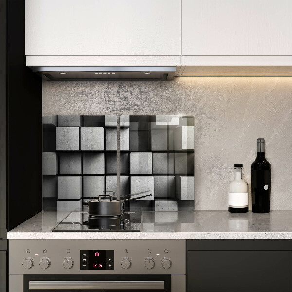 Proteção da parede do fogão a gás Fundo geometria 3D