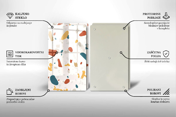 Tampa de parede do fogão a gás Grés decorativo pedra