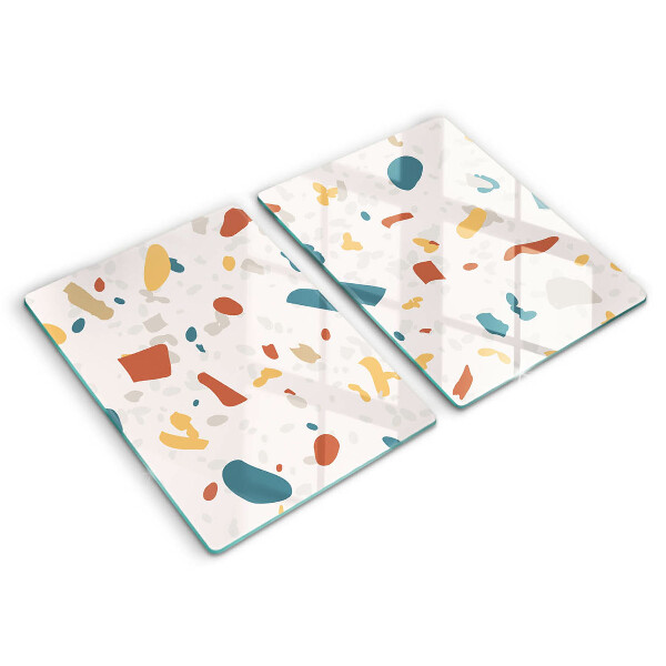 Tampa de parede do fogão a gás Grés decorativo pedra