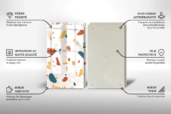 Tampa de parede do fogão a gás Grés decorativo pedra