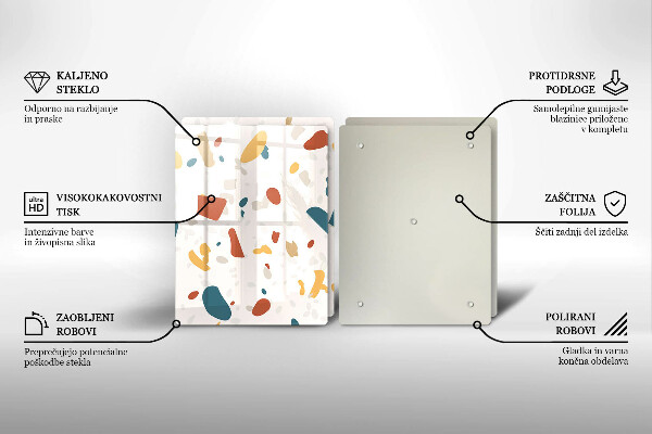 Tampa de parede do fogão a gás Grés decorativo pedra