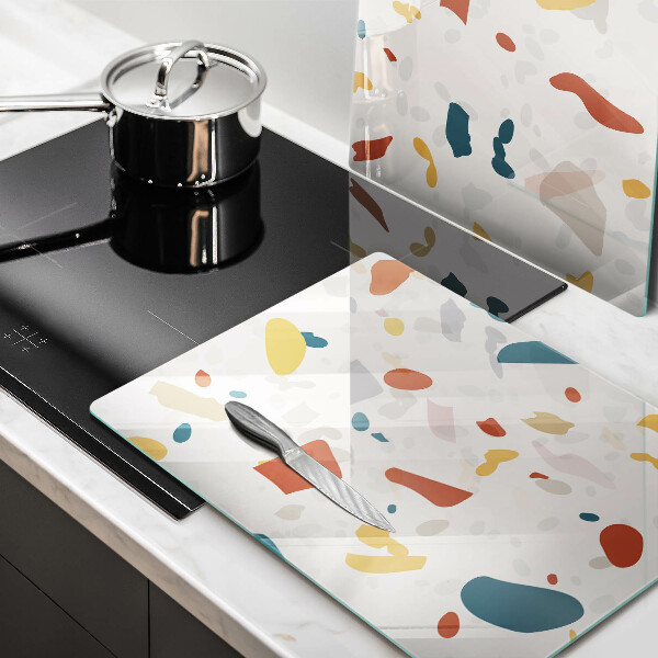 Tampa de parede do fogão a gás Grés decorativo pedra