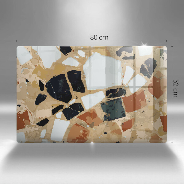 Tampa de parede do fogão a gás Pedras decorativas placa