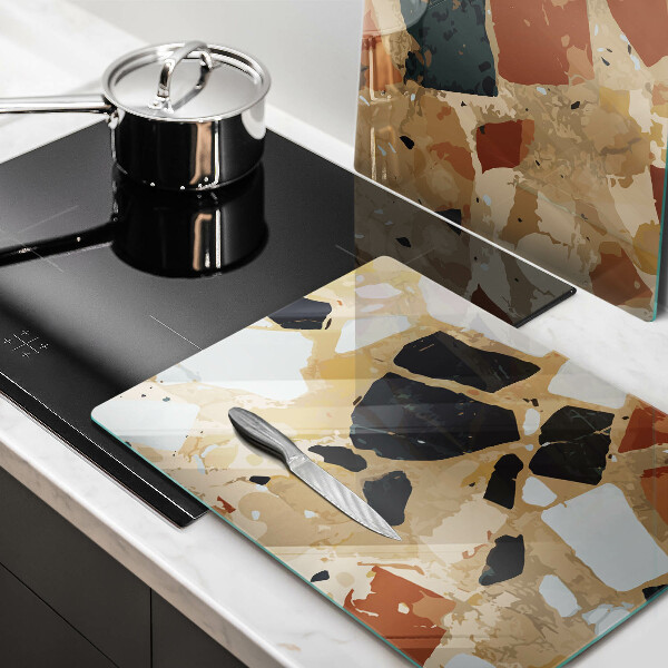 Tampa de parede do fogão a gás Pedras decorativas placa