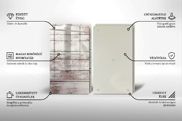 Tampa de parede do fogão a gás Tábuas de madeira velhas