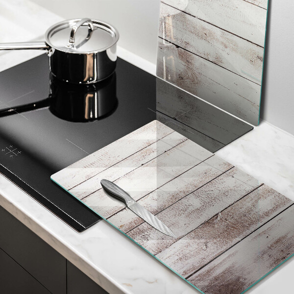 Tampa de parede do fogão a gás Tábuas de madeira velhas