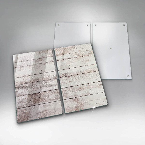 Tampa de parede do fogão a gás Tábuas de madeira velhas