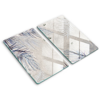 Tampa de parede do fogão a gás Folhas subtis