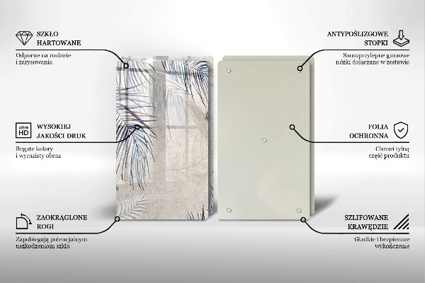 Tampa de parede do fogão a gás Folhas subtis