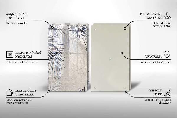 Tampa de parede do fogão a gás Folhas subtis