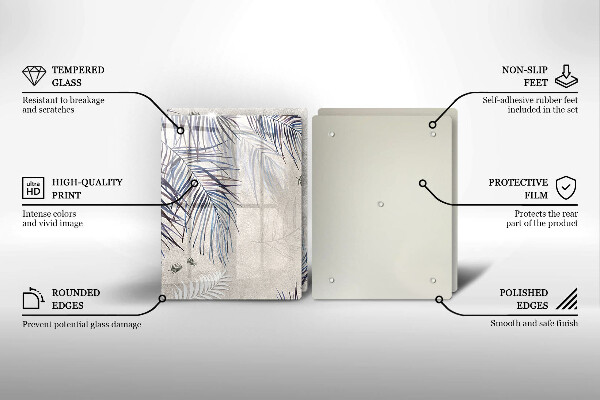 Tampa de parede do fogão a gás Folhas subtis