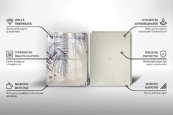 Tampa de parede do fogão a gás Folhas subtis