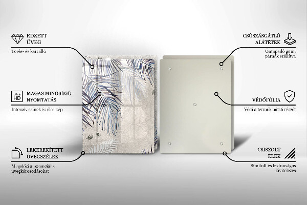 Tampa de parede do fogão a gás Folhas subtis