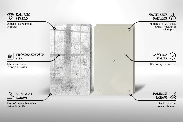 Tampa de parede do fogão a gás Textura de betão